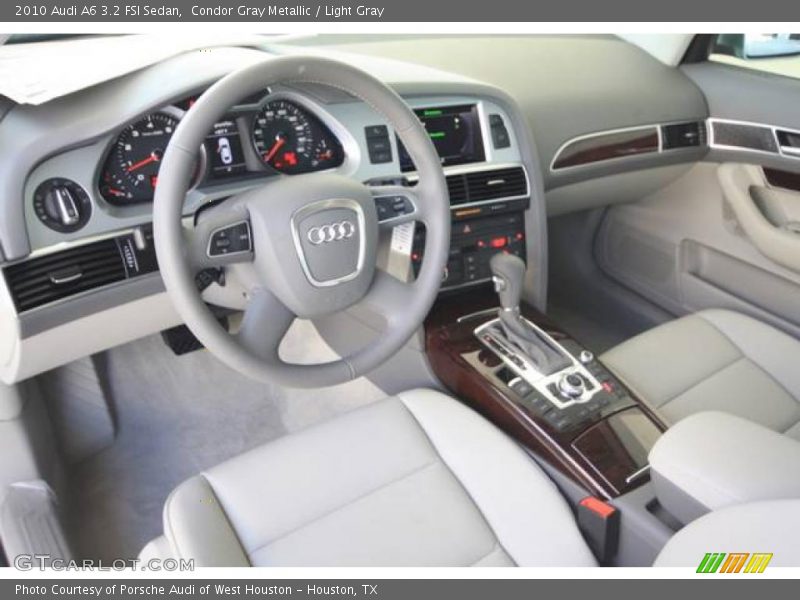 Condor Gray Metallic / Light Gray 2010 Audi A6 3.2 FSI Sedan