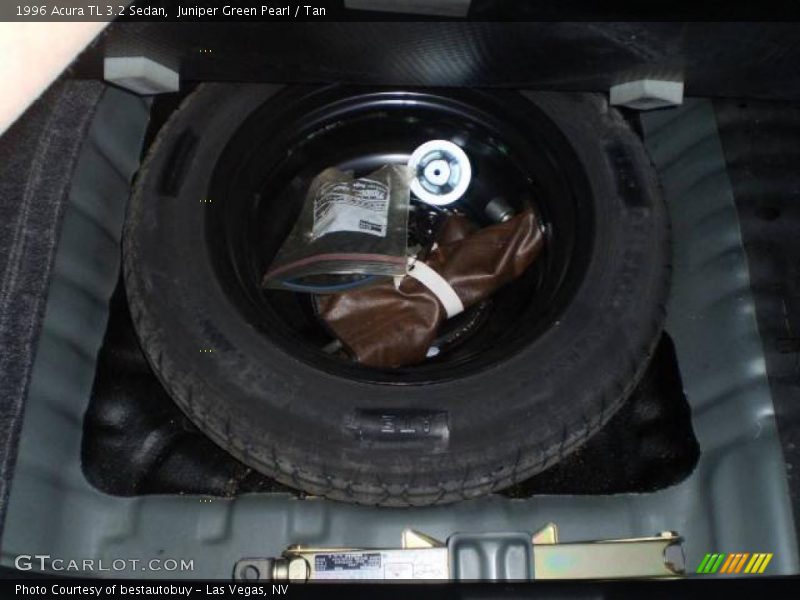 Juniper Green Pearl / Tan 1996 Acura TL 3.2 Sedan