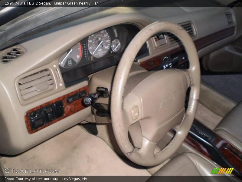 Juniper Green Pearl / Tan 1996 Acura TL 3.2 Sedan