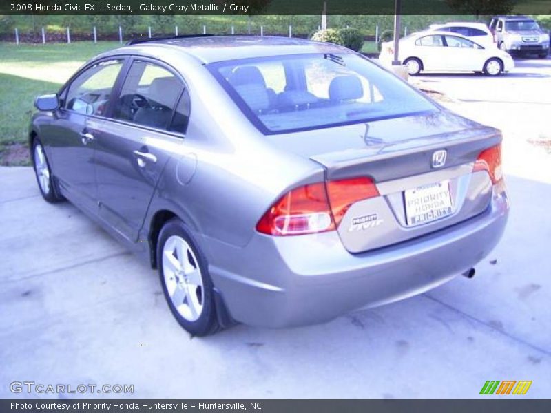 Galaxy Gray Metallic / Gray 2008 Honda Civic EX-L Sedan