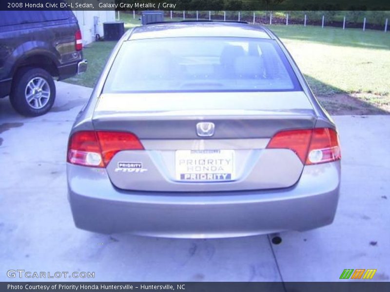Galaxy Gray Metallic / Gray 2008 Honda Civic EX-L Sedan