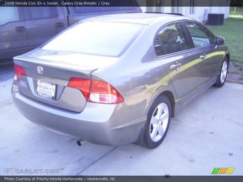 Galaxy Gray Metallic / Gray 2008 Honda Civic EX-L Sedan