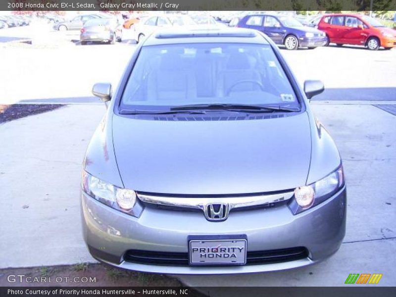 Galaxy Gray Metallic / Gray 2008 Honda Civic EX-L Sedan