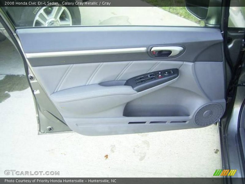 Galaxy Gray Metallic / Gray 2008 Honda Civic EX-L Sedan