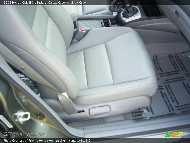 Galaxy Gray Metallic / Gray 2008 Honda Civic EX-L Sedan