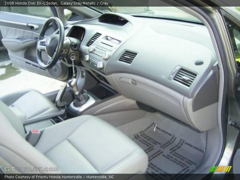 Galaxy Gray Metallic / Gray 2008 Honda Civic EX-L Sedan