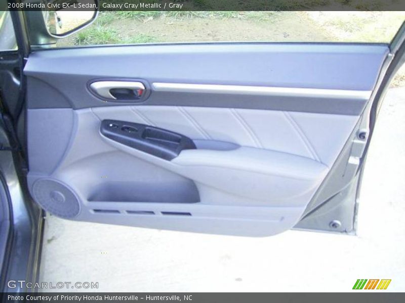 Galaxy Gray Metallic / Gray 2008 Honda Civic EX-L Sedan