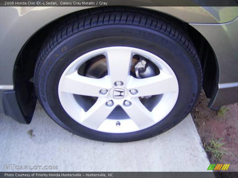 Galaxy Gray Metallic / Gray 2008 Honda Civic EX-L Sedan