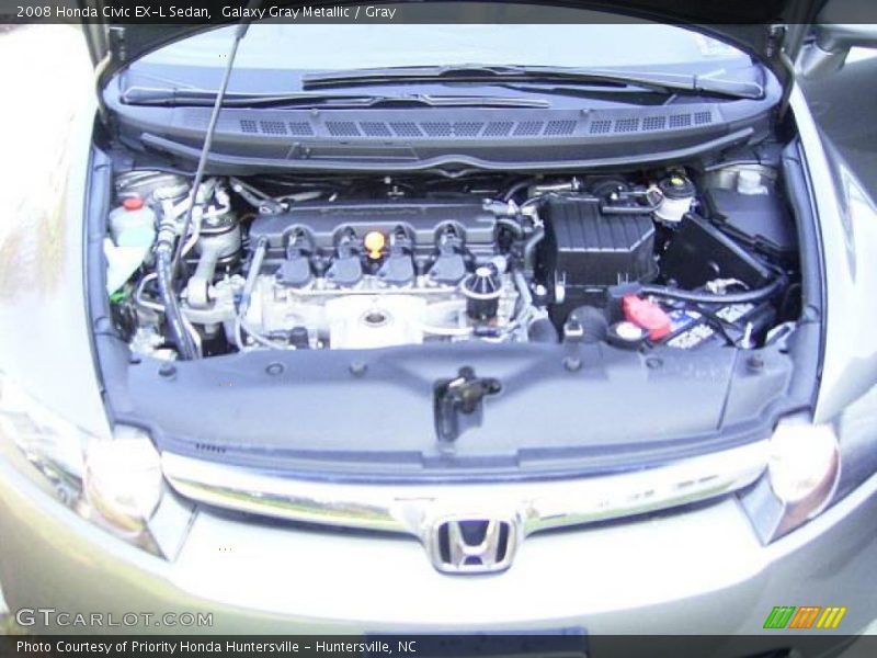 Galaxy Gray Metallic / Gray 2008 Honda Civic EX-L Sedan