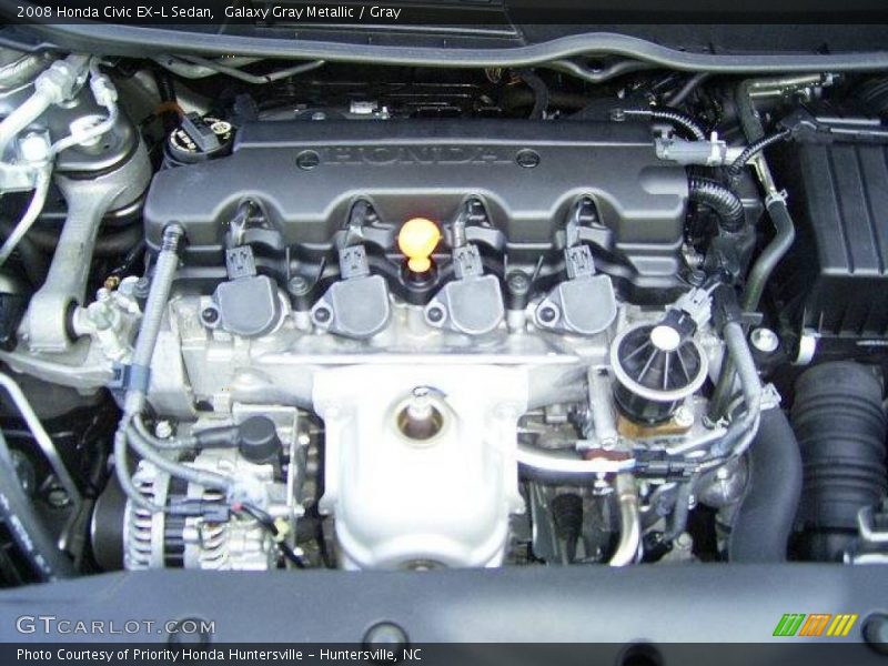 Galaxy Gray Metallic / Gray 2008 Honda Civic EX-L Sedan