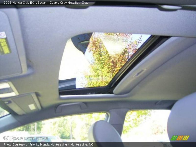 Galaxy Gray Metallic / Gray 2008 Honda Civic EX-L Sedan