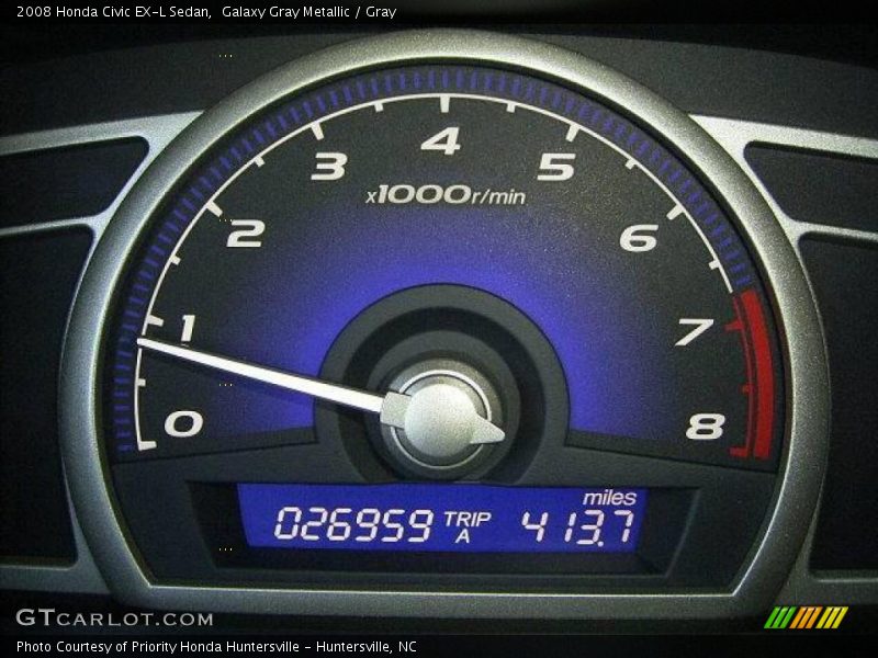 Galaxy Gray Metallic / Gray 2008 Honda Civic EX-L Sedan