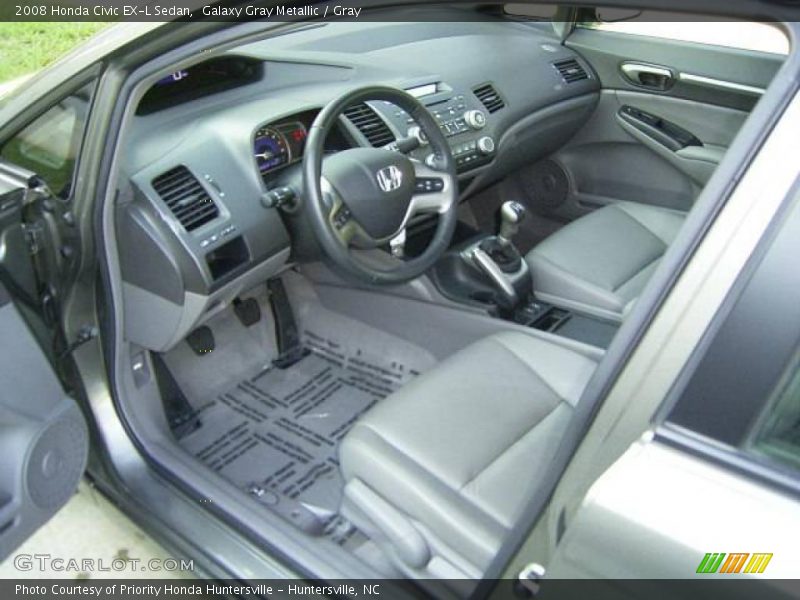 Galaxy Gray Metallic / Gray 2008 Honda Civic EX-L Sedan
