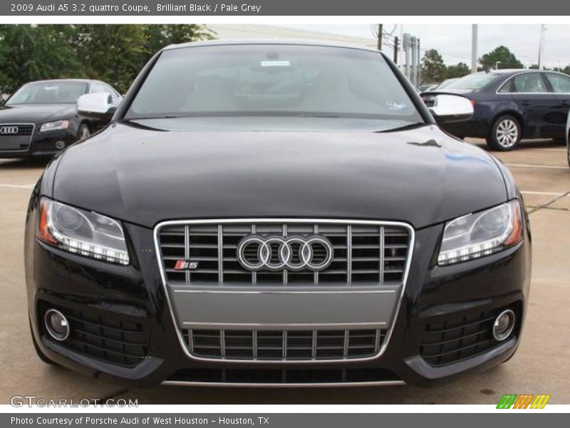 Brilliant Black / Pale Grey 2009 Audi A5 3.2 quattro Coupe