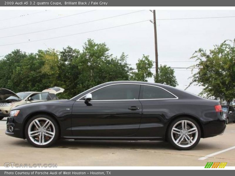 Brilliant Black / Pale Grey 2009 Audi A5 3.2 quattro Coupe
