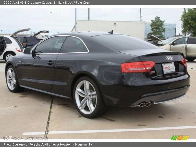 Brilliant Black / Pale Grey 2009 Audi A5 3.2 quattro Coupe