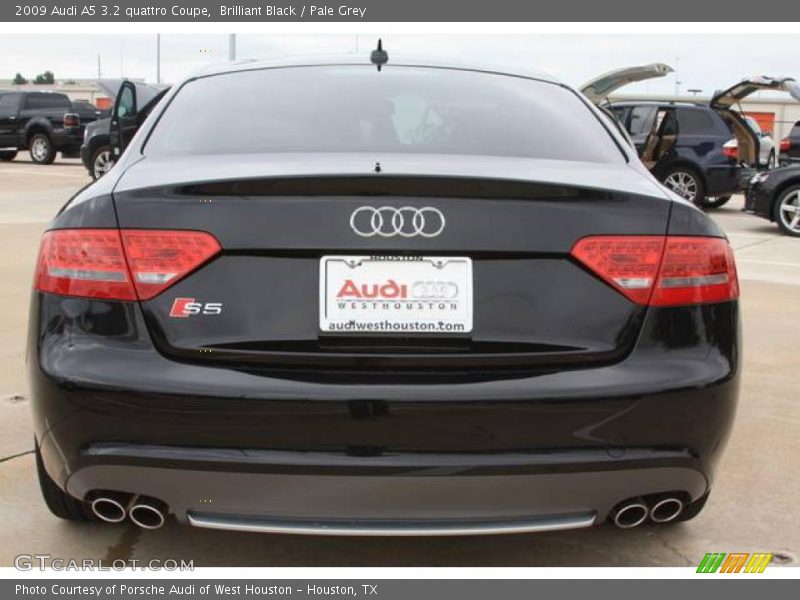 Brilliant Black / Pale Grey 2009 Audi A5 3.2 quattro Coupe