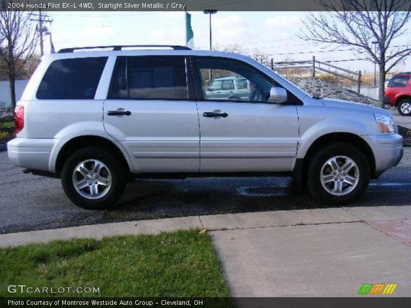 Starlight Silver Metallic / Gray 2004 Honda Pilot EX-L 4WD