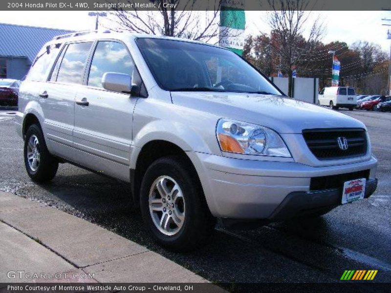 Starlight Silver Metallic / Gray 2004 Honda Pilot EX-L 4WD