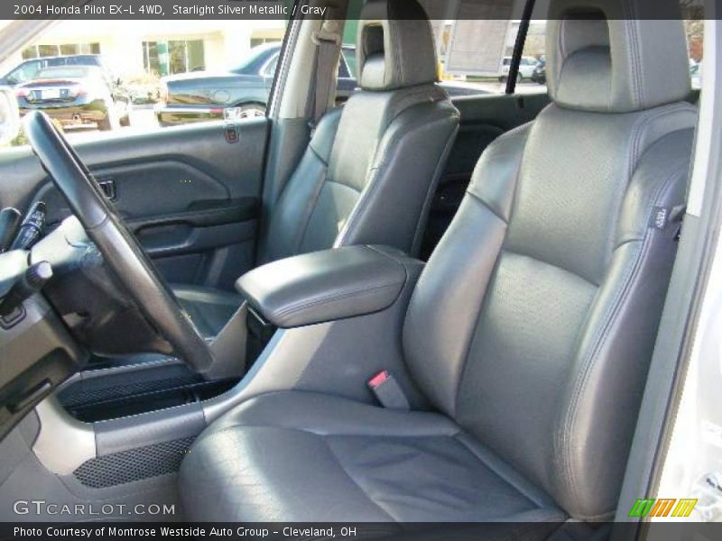 Starlight Silver Metallic / Gray 2004 Honda Pilot EX-L 4WD