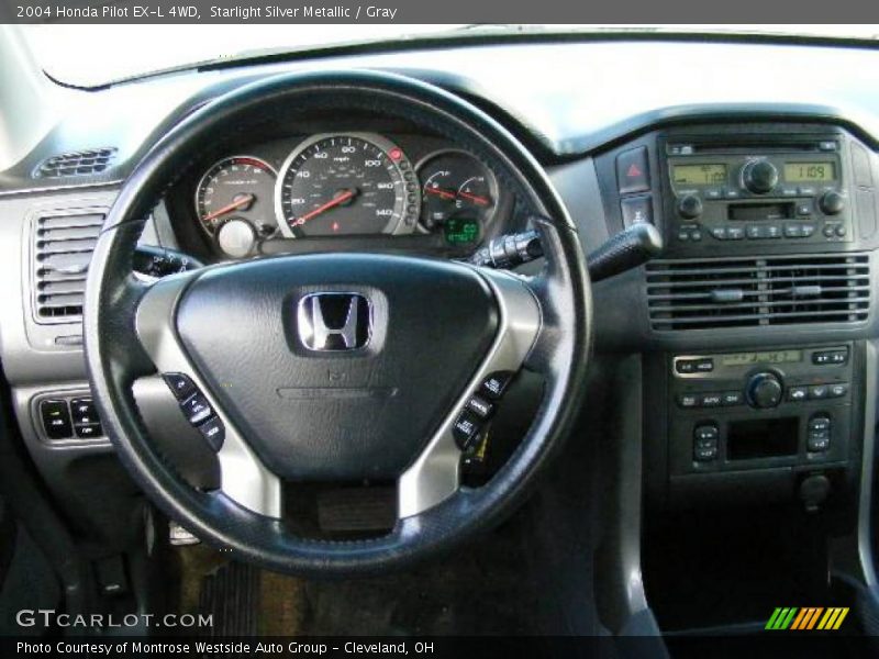 Starlight Silver Metallic / Gray 2004 Honda Pilot EX-L 4WD