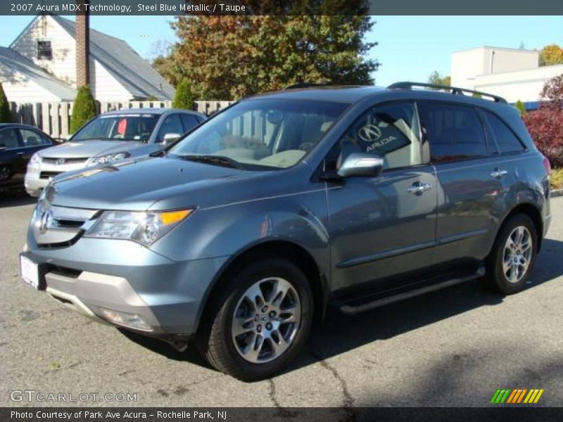 Steel Blue Metallic / Taupe 2007 Acura MDX Technology