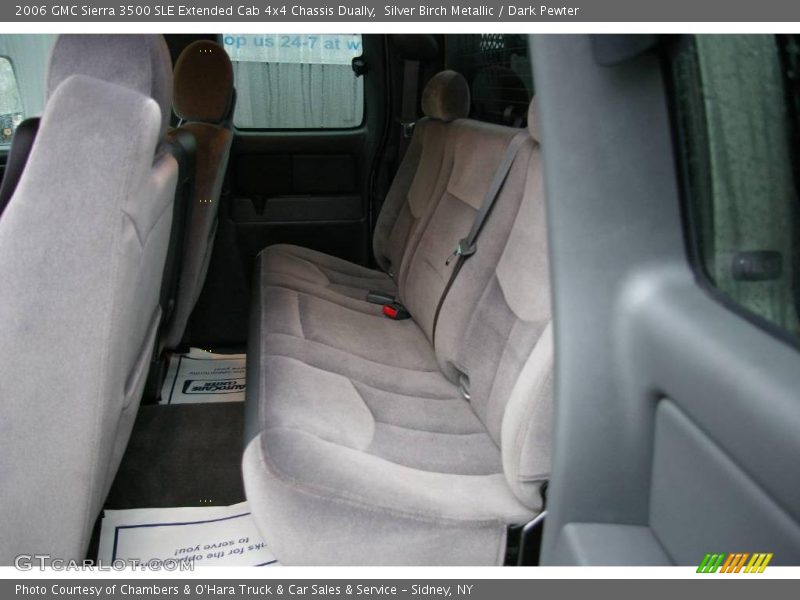 Silver Birch Metallic / Dark Pewter 2006 GMC Sierra 3500 SLE Extended Cab 4x4 Chassis Dually