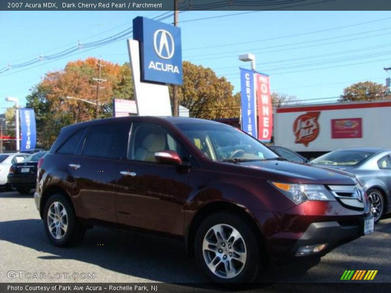 Dark Cherry Red Pearl / Parchment 2007 Acura MDX