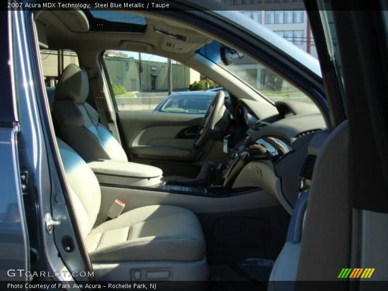 Steel Blue Metallic / Taupe 2007 Acura MDX Technology