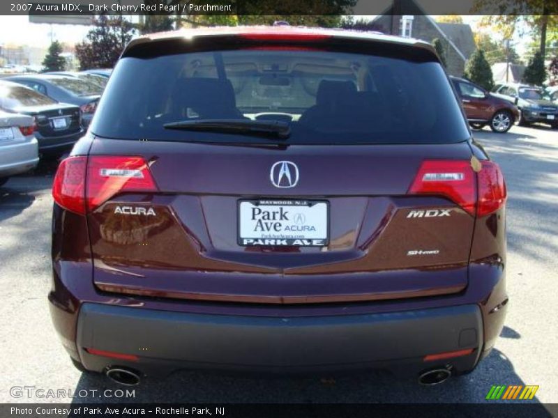 Dark Cherry Red Pearl / Parchment 2007 Acura MDX