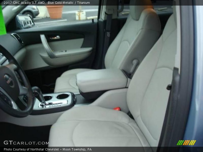 Blue Gold Metallic / Titanium 2007 GMC Acadia SLT AWD