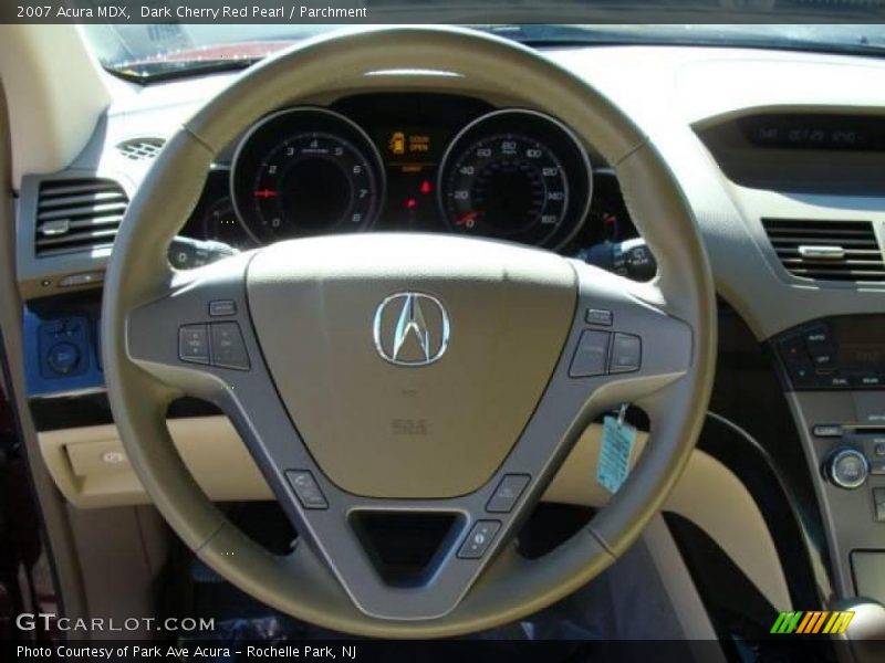 Dark Cherry Red Pearl / Parchment 2007 Acura MDX