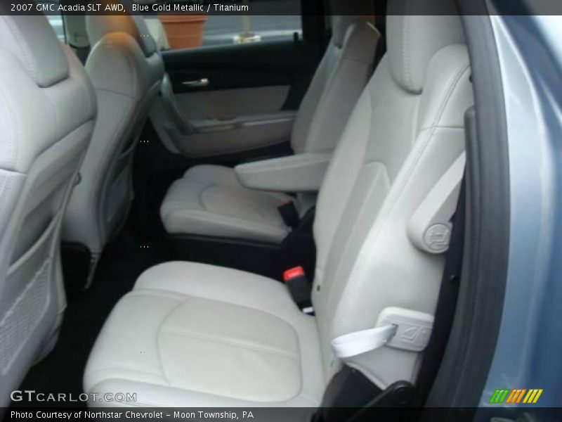 Blue Gold Metallic / Titanium 2007 GMC Acadia SLT AWD