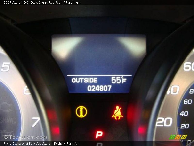 Dark Cherry Red Pearl / Parchment 2007 Acura MDX