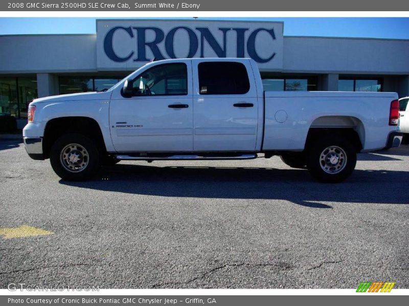 Summit White / Ebony 2008 GMC Sierra 2500HD SLE Crew Cab