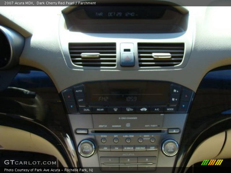 Dark Cherry Red Pearl / Parchment 2007 Acura MDX