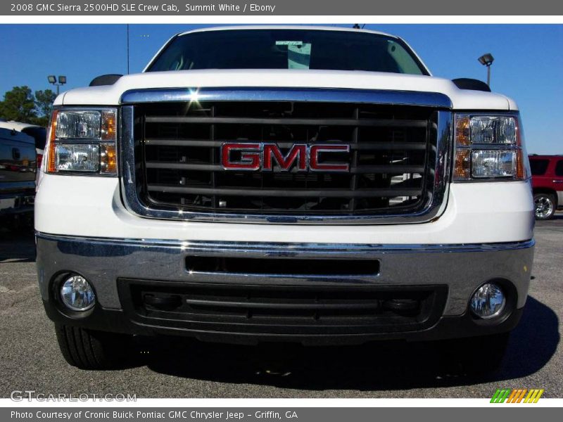 Summit White / Ebony 2008 GMC Sierra 2500HD SLE Crew Cab