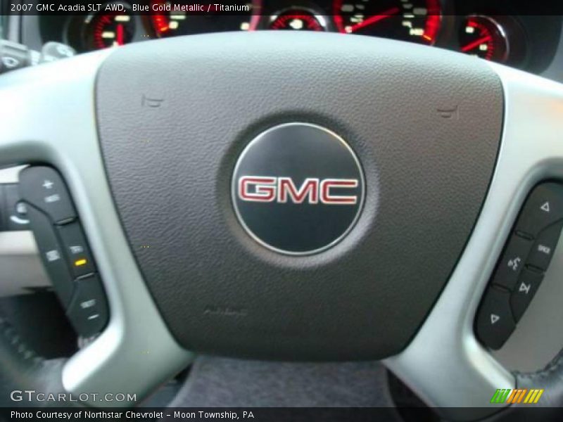 Blue Gold Metallic / Titanium 2007 GMC Acadia SLT AWD