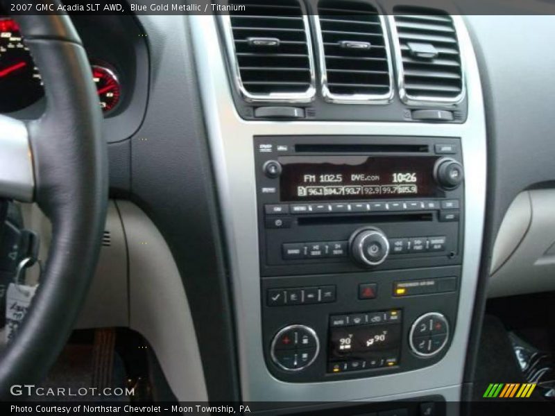 Blue Gold Metallic / Titanium 2007 GMC Acadia SLT AWD
