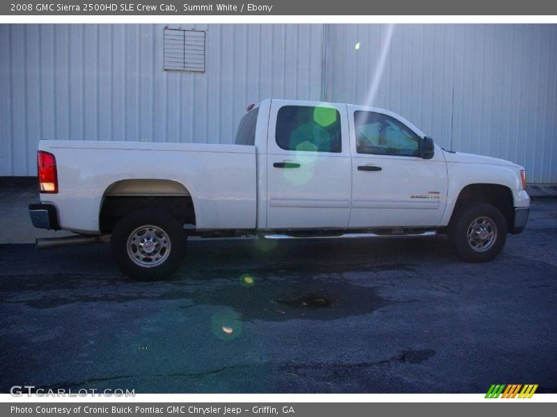 Summit White / Ebony 2008 GMC Sierra 2500HD SLE Crew Cab