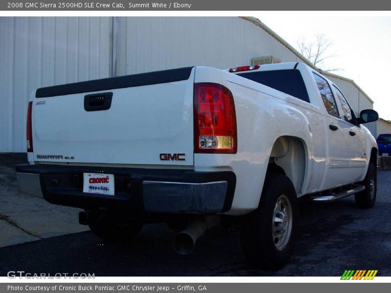 Summit White / Ebony 2008 GMC Sierra 2500HD SLE Crew Cab