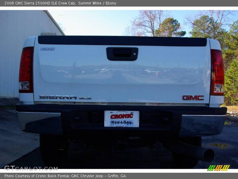 Summit White / Ebony 2008 GMC Sierra 2500HD SLE Crew Cab