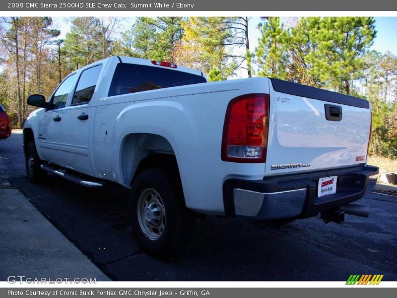 Summit White / Ebony 2008 GMC Sierra 2500HD SLE Crew Cab