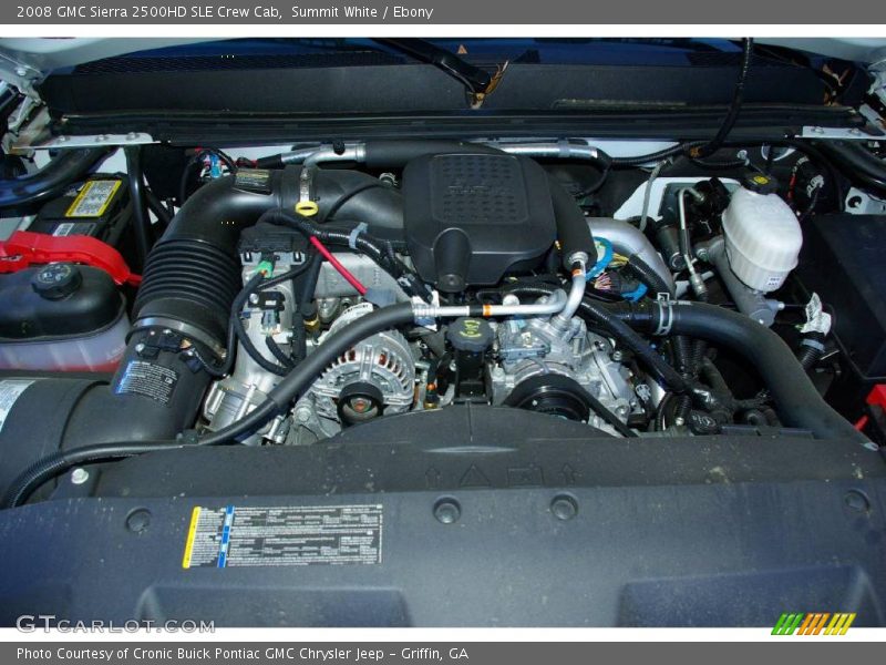 Summit White / Ebony 2008 GMC Sierra 2500HD SLE Crew Cab