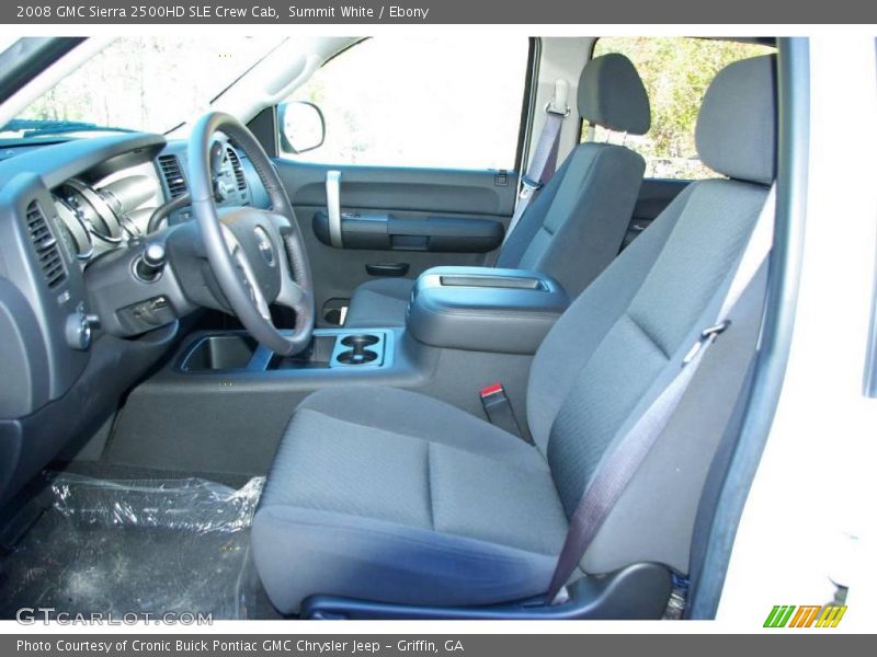 Summit White / Ebony 2008 GMC Sierra 2500HD SLE Crew Cab