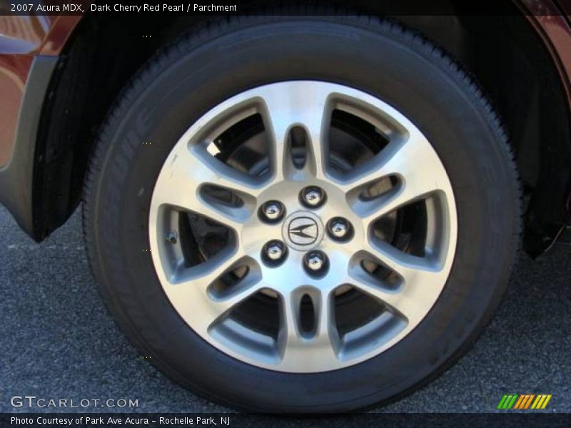 Dark Cherry Red Pearl / Parchment 2007 Acura MDX
