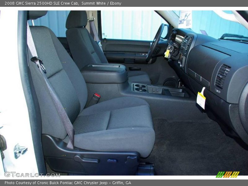 Summit White / Ebony 2008 GMC Sierra 2500HD SLE Crew Cab