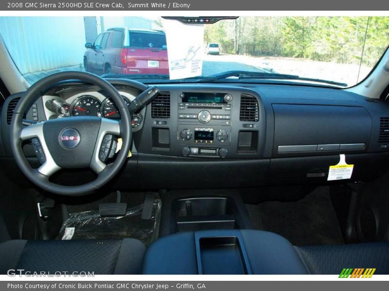 Summit White / Ebony 2008 GMC Sierra 2500HD SLE Crew Cab