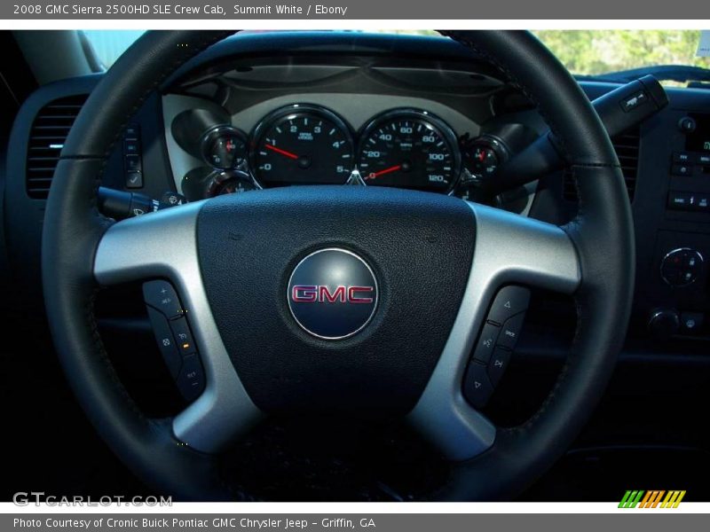 Summit White / Ebony 2008 GMC Sierra 2500HD SLE Crew Cab