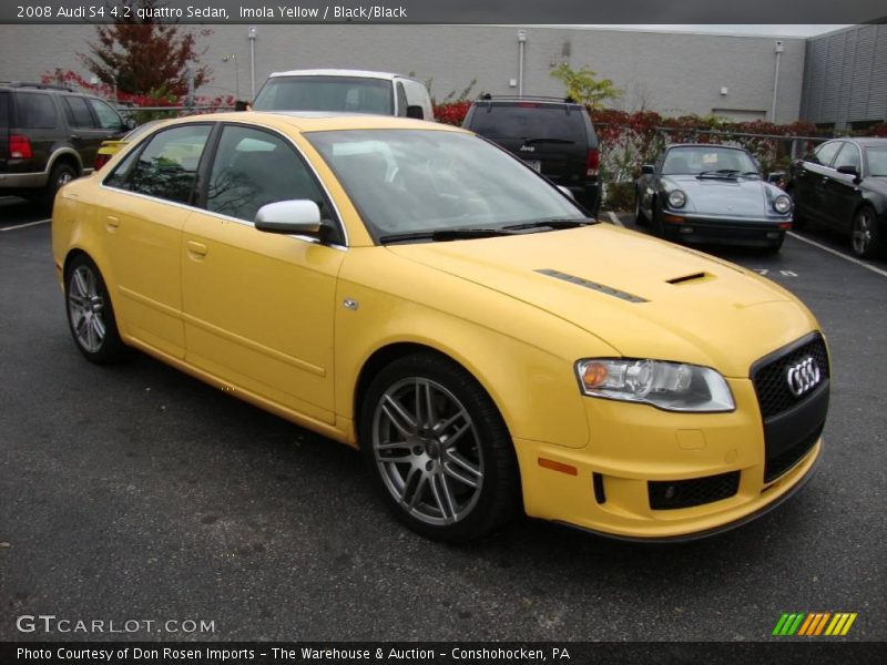Imola Yellow / Black/Black 2008 Audi S4 4.2 quattro Sedan